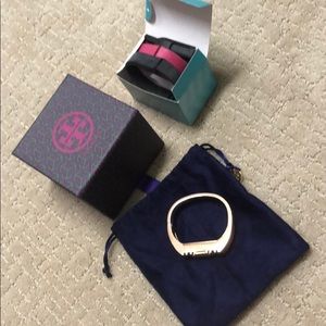Tory Burch Rose Gold Fitbit Bangle Bracelet